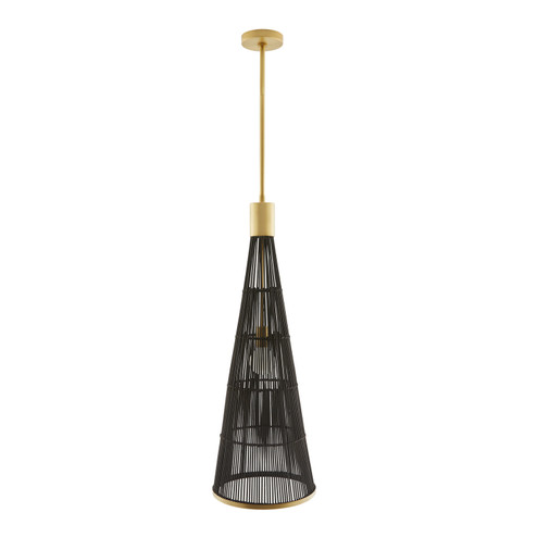 Pesaro One Light Pendant in Black Wash (314|49520)