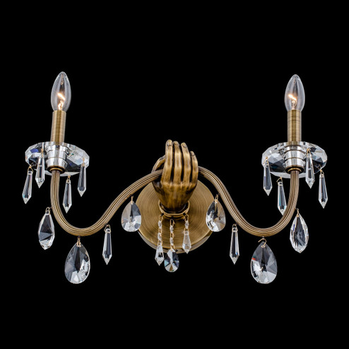 Venere Two Light Wall Sconce in Historic Brass (238|039021-032-FR001)
