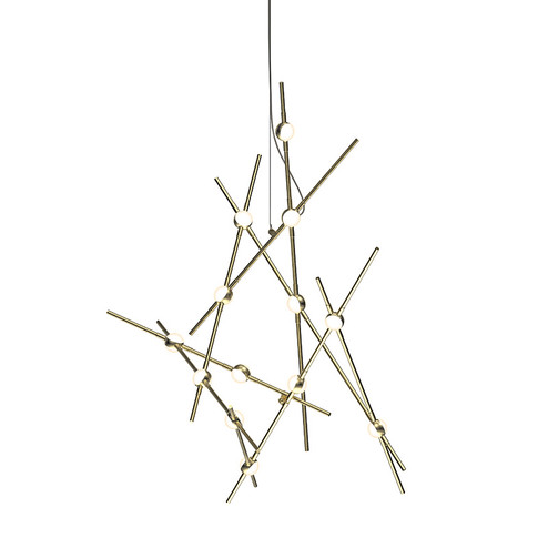 Constellation LED Lantern in Satin Brass (69|2151.38W-27)