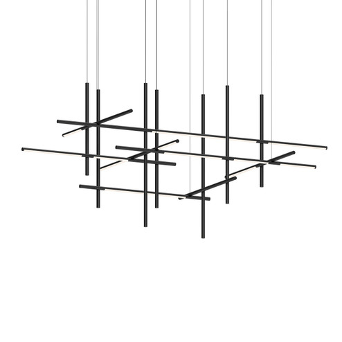 Labyrinth LED Pendant in Satin Black (69|2099.25)