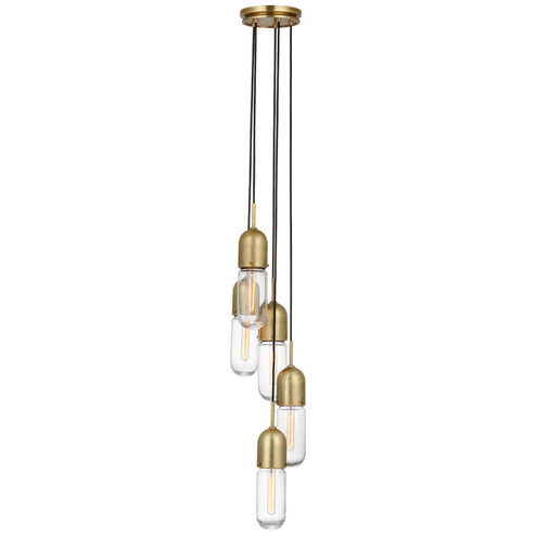 Junio LED Pendant in Hand-Rubbed Antique Brass (268|TOB 5645HAB-CG-5)