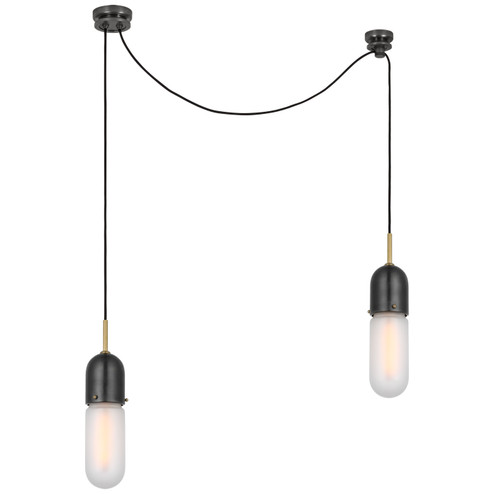 Junio LED Pendant in Bronze and Brass (268|TOB 5645BZ/HAB-FG-2)