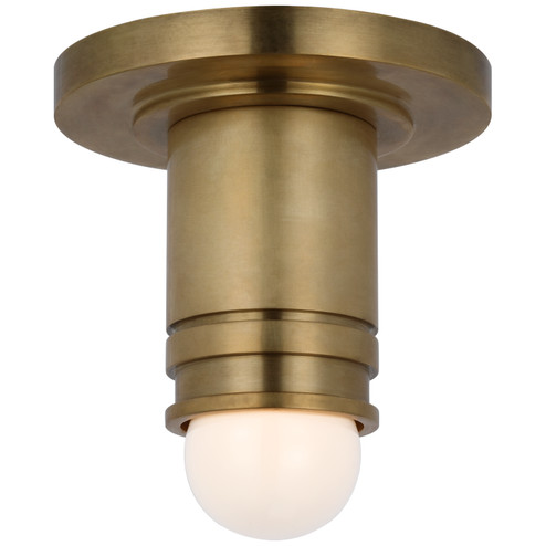 Top Hat LED Flush Mount in Hand-Rubbed Antique Brass (268|TOB 4360HAB)