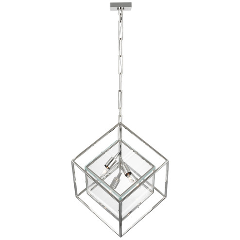Cubed LED Pendant in Polished Nickel (268|KW 5024PN-CG)