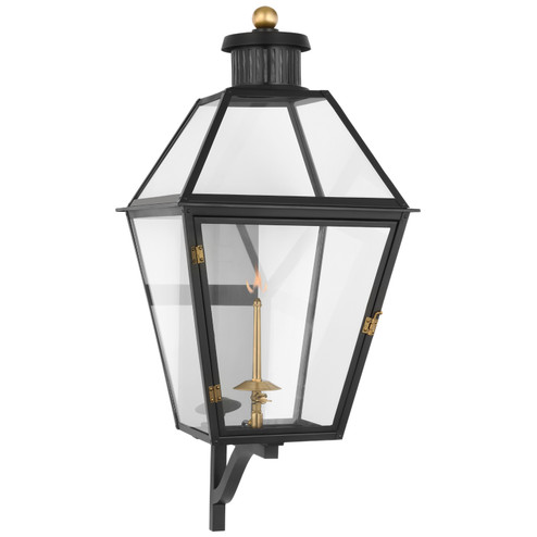 Stratford Gas Gas Wall Lantern in Matte Black (268|CHO 2456BLK-CG)