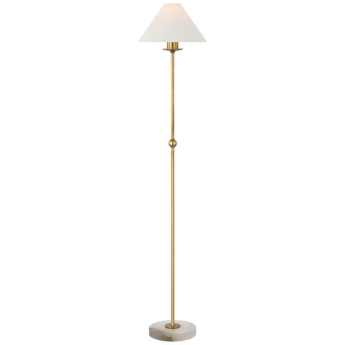 Caspian LED Floor Lamp in Antique-Burnished Brass and Alabaster (268|CHA 9145AB/ALB-L)