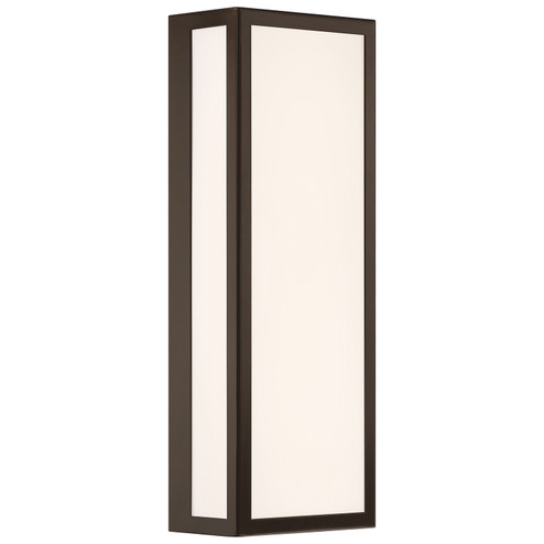 GEO Dual Voltage LED Outdoor Wall Mount in Bronze (18|20091LEDMG-BRZ/ACR)