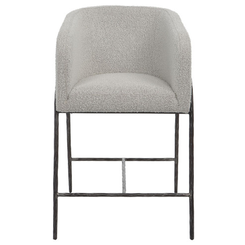 Jacobsen Counter Stool in Aged Black Iron (52|23737)