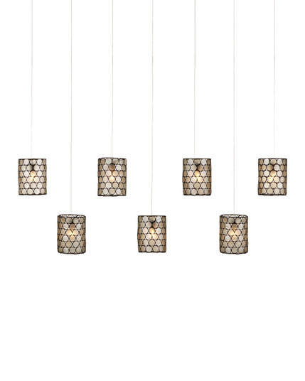Regatta Seven Light Pendant in Natural/Cupertino/Silver (142|9000-1074)