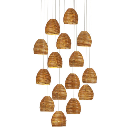 Beehive 15 Light Pendant in Natural/Silver (142|9000-1001)