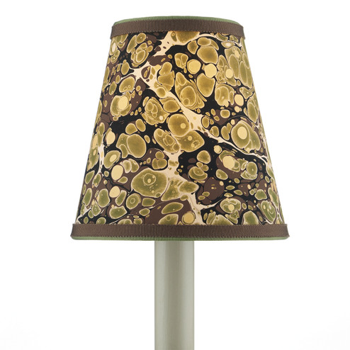 Marble Collection Chandelier Shade in Green/Chocolate/Mustard (142|0900-0021)