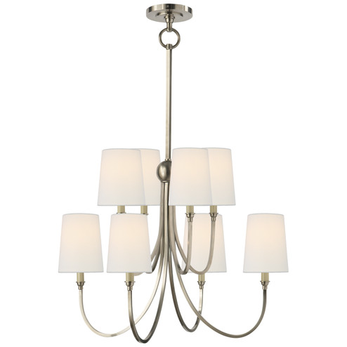 Reed Eight Light Chandelier in Antique Nickel (268|TOB 5010AN-L)