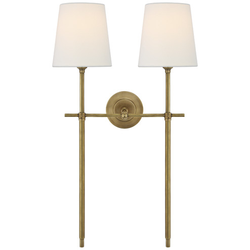 Bryant Two Light Wall Sconce in Hand-Rubbed Antique Brass (268|TOB 2025HAB-L)