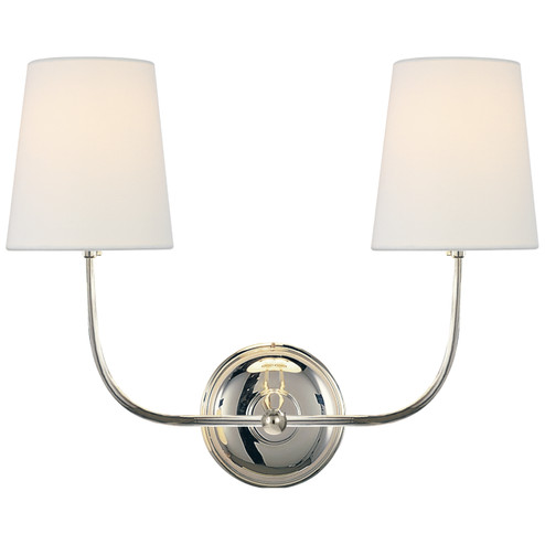 Vendome Two Light Wall Sconce in Polished Nickel (268|TOB 2008PN-L)