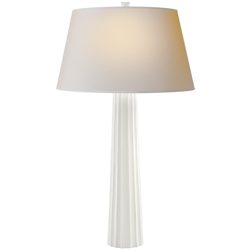 Fluted Spire One Light Table Lamp in Plaster White (268|CHA 8906WHT-L)