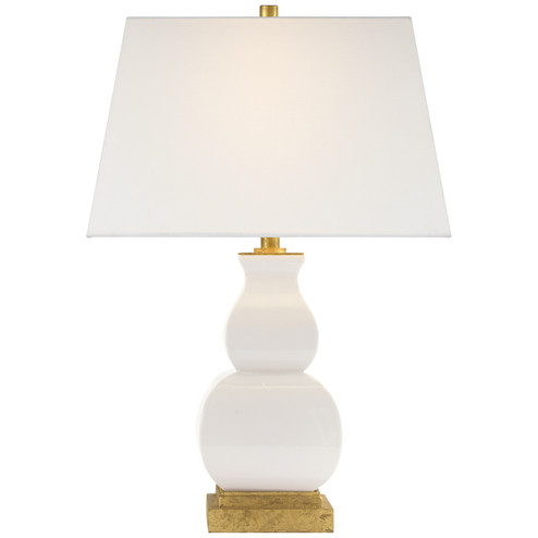 Fang Gourd One Light Table Lamp in Ivory Crackle Ceramic (268|CHA 8627IC-L)