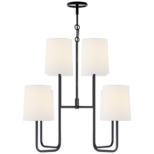 Go lightly Eight Light Chandelier in Charcoal (268|BBL 5081C-L)