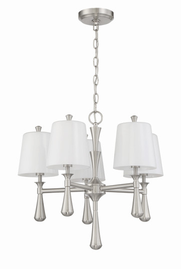 Palmer Five Light Mini Chandelier in Brushed Polished Nickel (46|57425-BNK) Palmer Five Light Mini Chandelier in Brushed Polished Nickel (46|57425-BNK)