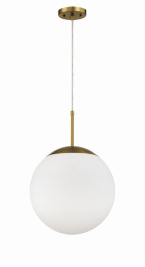 Gaze One Light Pendant in Satin Brass (46|56893-SB-WG)