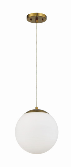 Gaze One Light Pendant in Satin Brass (46|56891-SB-WG)