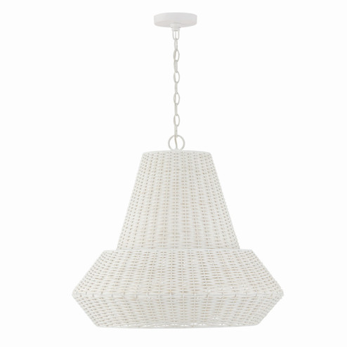 Boca Four Light Pendant in Chalk White (65|347842HH)