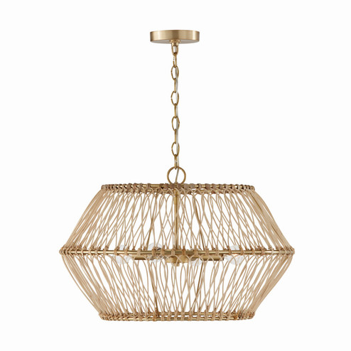 Wren Four Light Pendant in Matte Brass (65|344142MA)