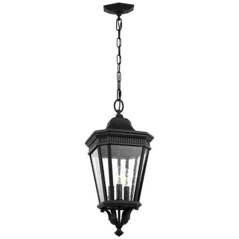 Cotswold Lane Three Light Hanging Lantern in Black (1|OL5431BK)