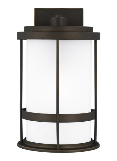Wilburn One Light Outdoor Wall Lantern in Antique Bronze (1|8690901DEN3-71)