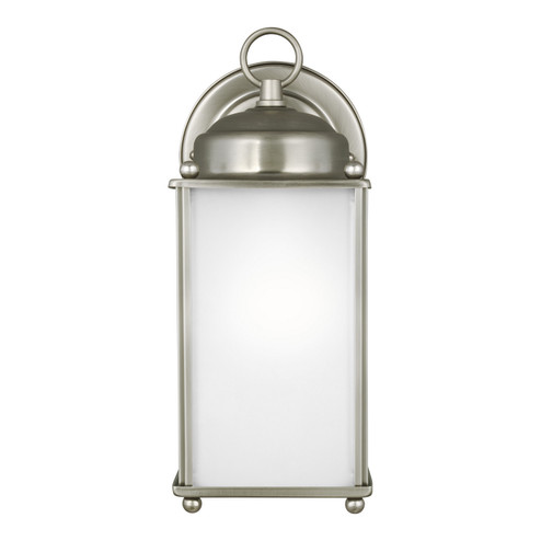 New Castle One Light Outdoor Wall Lantern in Antique Brushed Nickel (1|8593001-965)