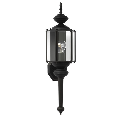 Classico One Light Outdoor Wall Lantern in Black (1|8510-12)
