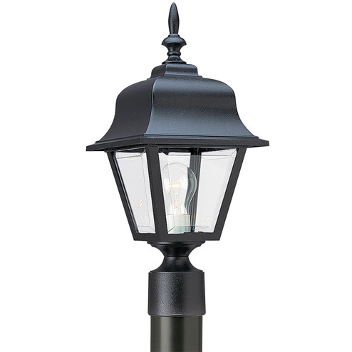 Polycarbonate Outdoor One Light Outdoor Post Lantern in Black (1|8255-12)