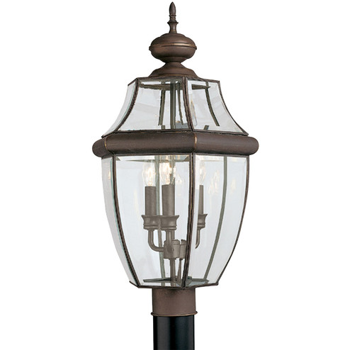 Lancaster Three Light Outdoor Post Lantern in Antique Bronze (1|8239-71)