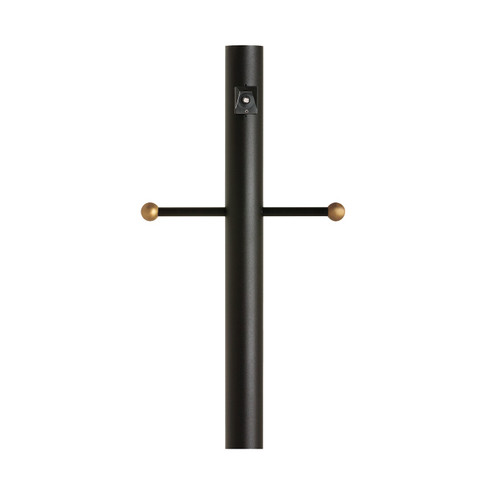 Outdoor Posts Post with Ladder Rest and Photo Cell in Black (1|8114-12)