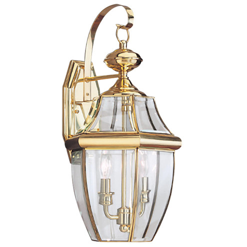 Lancaster Two Light Outdoor Wall Lantern in Polished Brass (1|8039EN-02)