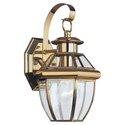 Lancaster One Light Outdoor Wall Lantern in Polished Brass (1|8037-02)