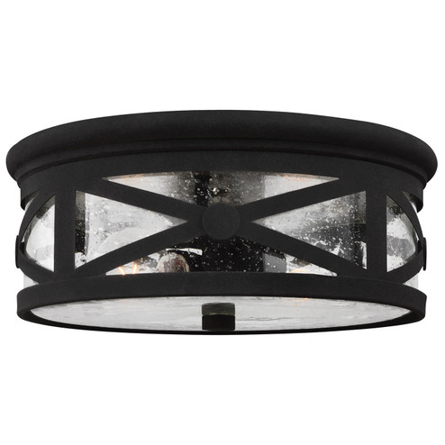 Outdoor Ceiling Two Light Outdoor Flush Mount in Black (1|7821402-12)