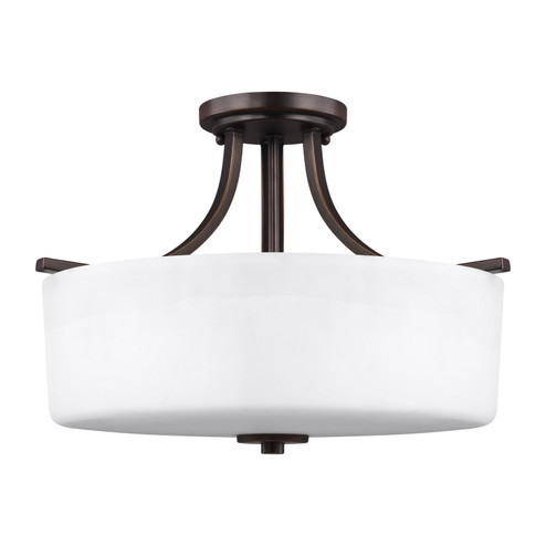 Canfield Three Light Semi-Flush Mount in Bronze (1|7728803EN3-710)