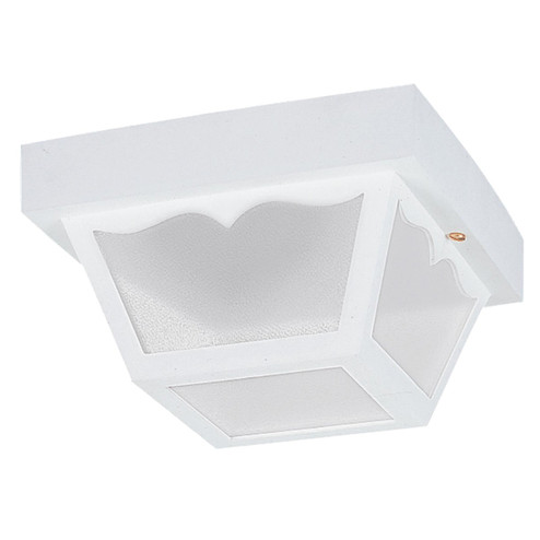 Outdoor Ceiling One Light Outdoor Flush Mount in White (1|7567-15)