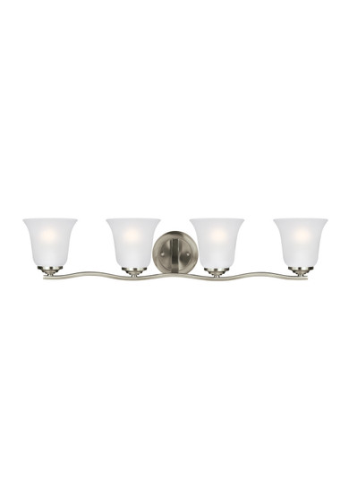 Emmons Four Light Wall / Bath in Brushed Nickel (1|4439004EN3-962)