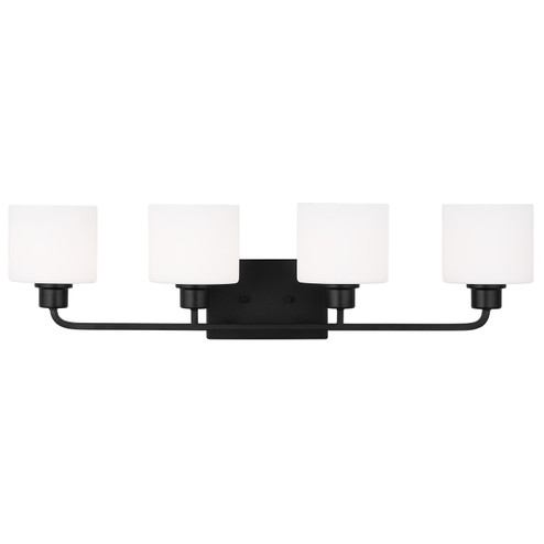 Canfield Four Light Wall / Bath in Midnight Black (1|4428804-112)