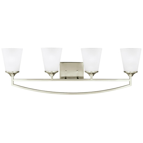Hanford Four Light Wall / Bath in Brushed Nickel (1|4424504EN3-962)