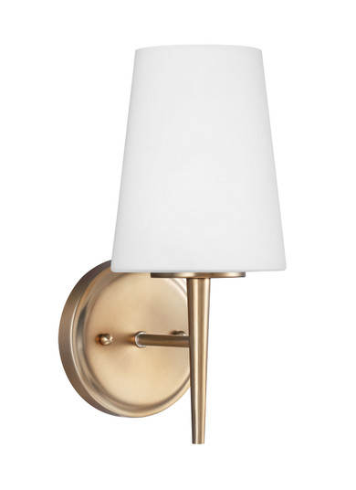 Driscoll One Light Wall / Bath Sconce in Satin Brass (1|4140401EN3-848)