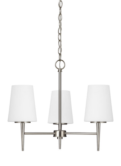 Driscoll Three Light Chandelier in Brushed Nickel (1|3140403-962)