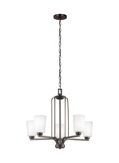 Franport Five Light Chandelier in Bronze (1|3128905EN3-710)