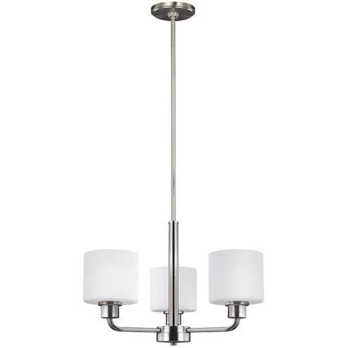 Canfield Three Light Chandelier in Brushed Nickel (1|3128803EN3-962)