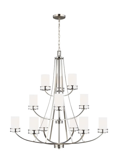 Robie 12 Light Chandelier in Brushed Nickel (1|3121612EN3-962)
