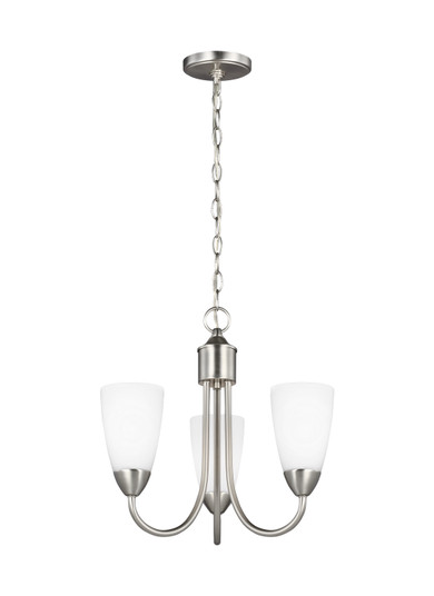 Seville Three Light Chandelier in Brushed Nickel (1|3120203-962)