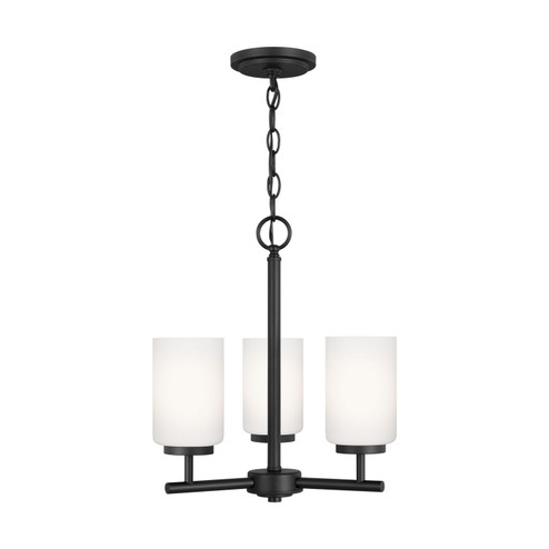 Oslo Three Light Chandelier in Midnight Black (1|31160-112)