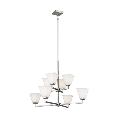Ellis Harper Eight Light Chandelier in Brushed Nickel (1|3113708EN3-962)