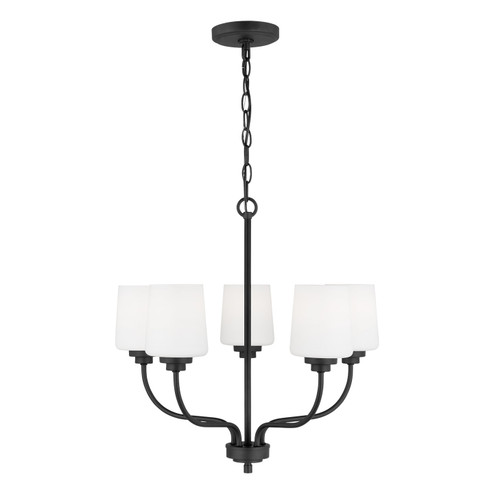 Windom Five Light Chandelier in Midnight Black (1|3102805-112)